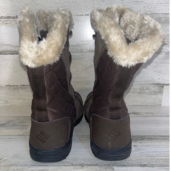 Columbia Ice Maiden II Boot Snow Waterproof Fur Lined Mid Winter Womens 9 Brown - Picture 3 of 12